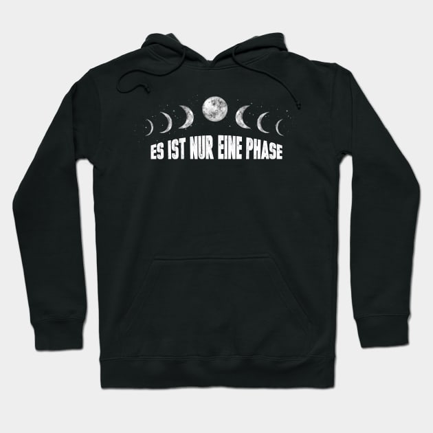 Phase Depression Moon Phase Mood Yoga Gift Hoodie by Pummli